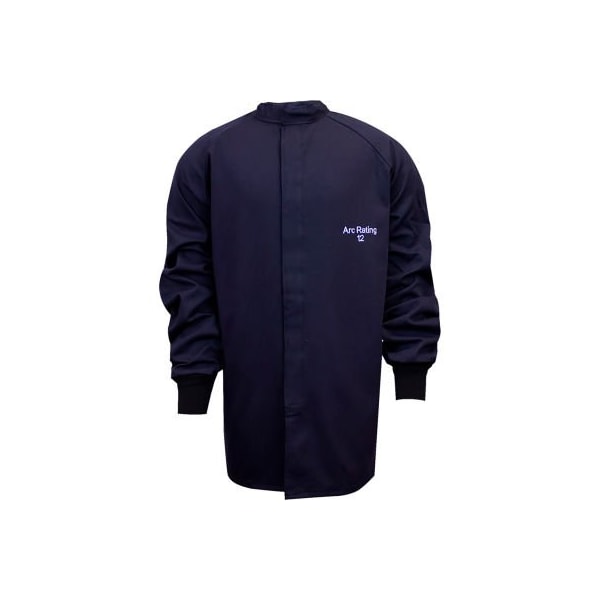 ArcGuard 12 cal UltraSoft Arc Flash Coat, L, Navy,